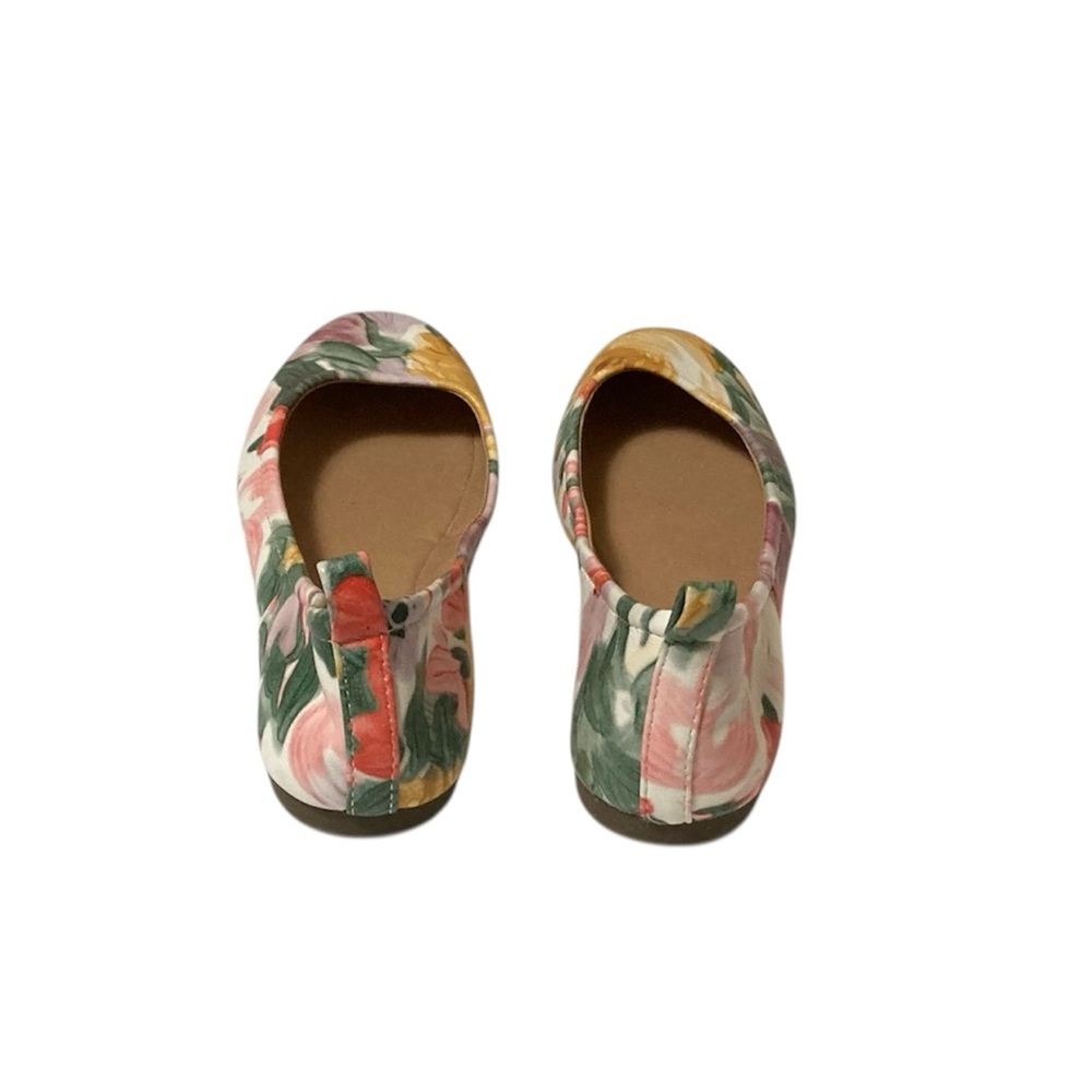 Falls Creek Size 7 Floral Watercolor Ballet Flats - Picture 4 of 12